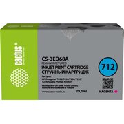  Картридж струйный Cactus CS-3ED68A 712 пурпурный 29мл для HP DJ T230/630 