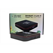  Смарт-ТВ приставка DiViSAT J-Link II 2GB/16GB Amlogic S905W/Mali-450 MP Android 7.1.2 