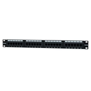  Патч-панель SNR SNR-UD-1U24-5E-H-LC в шкаф черный 