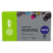  Картридж струйный Cactus CS-EPT41F2 T41F2 голубой пигментный 350мл для Epson SureColor SC-T5400M/SC-T3405/SC-T5405 