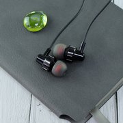  Наушники HOCO M90 Delight wire-controlled earphones with microphone, black shadow 
