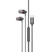  Наушники HOCO M90 Delight wire-controlled earphones with microphone, black shadow 