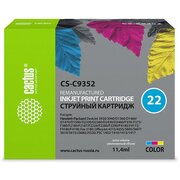  Картридж струйный Cactus CS-C9352 №22 многоцветный 11.4мл для HP DJ 3920/3940/D1360/D1460/D1470/D1560/D2330/D2360/D2430/D2460/F370/F375/F380/F2180 