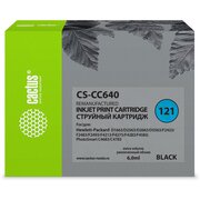  Картридж струйный Cactus CS-CC640 №121 черный 6мл для HP DJ D1663/D2563/D2663/D5563/F2423/F2483/F2493/F4213/F4275/F4283/F4583/PS C4683/C4783 