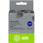  Картридж ленточный Cactus CS-LK4TBW черный для Epson LW300/LW400/LW700/LW600P/LW1000P/K400/Z700/Z900 