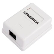  Розетка RJ-45 Generica CS2-1C5EU-12-G белый 