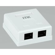  Розетка RJ-45+RJ-45 Generica CS2-1C5EU-22-G белый 