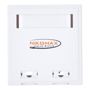  Розетка RJ-45+RJ-45 NIKOMAX NMC-WO2UD2-FT-ST-WT белый 