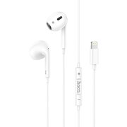  Наушники HOCO M1 Max crystal earphones with mic for Lightning (белый) 