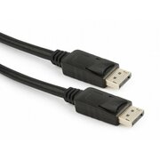 Кабель Bion BXP-CC-DP4-020 DisplayPort v1.4, 20M/20M, скорость передачи до 25,92 Гбит/с, 8K, фиксирующая защелка, 2м, черный 