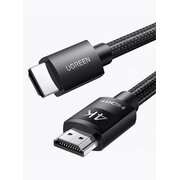  Кабель UGREEN HD119 40105 4K HDMI Cable Male to Male Braided 15m Black 