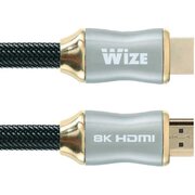  Кабель Wize WAVC-HDMI8K-1M HDMI v.2.1 KLock 19M/19M 8K/120Hz/60Hz 4K/144Hz/120Hz 4:4:4 eARC 1м 
