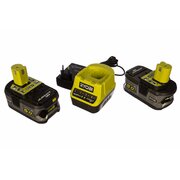  2 аккумулятора+зарядное устройство Ryobi One+ RC18120, RC18120-250 (5133003364) Li-Ion 5.0Aч 