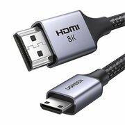  Кабель UGREEN HD163 (15514) Mini HDMI to HDMI 8K Cable 1m Black 