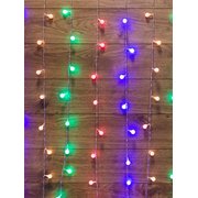  Гирлянда Neon-Night 235-049 Светодиодный Дождь 1,5*1,5 м с насадками шарики свечение с динамикой прозрачный провод 230 В диоды Мультиколор 