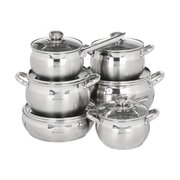  Набор кастрюль Daniks SD-6 204074 6пр 1.9/2.9/3.9л 