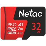  Карта памяти Netac P500 Extreme Pro (NT02P500PRO-032G-R) MicroSDHC 32Gb (100/100 Mb/s, adapter) 