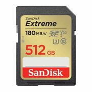  Карта памяти SDXC SanDisk Extreme UHS-I SDSDXVV-512G-GNCIN 512GB Class 3 (U3) V30 180/130 MB/s 