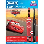 Набор электрических зубных щеток Oral-B Family Edition Pro 1 700+Kids Cars черный/красный 
