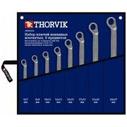  Набор ключей THORVIK гаечных накидных изогнутых 75° ORWS008 