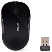  Мышь беспроводная A4Tech G3-300NS черный (1200dpi) silent USB (2but) 