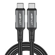  Дата-кабель ACEFAST C1-09 USB-C to USB-C audio/video transmission full-featured - Black-Gray 