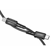  Кабель ACEFAST C1-03 USB-C to USB-C aluminum alloy charging data cable Black 