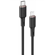  Кабель ACEFAST C2-01 USB-C to Lightning zinc alloy silicone charging data cable Black 