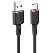  Кабель ACEFAST C2-04 USB-A to USB-C zinc alloy silicone charging data cable Black 