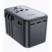  Адаптер для зарядки Acefast Z1 AF-Z1-GY PD75W GaN 3*USB-C+2*USB-A multifunctional charging adapter Black Gray 
