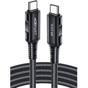  Кабель ACEFAST C4-03 USB-C to USB-C 100W aluminum alloy charging data cable Black 