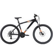  Велосипед Stark '20 Shooter-1 чёрный/белый/оранжевый 18" (H000014804) 