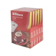  Фильтры для кофеварок Filtero Premium №4 белый 1х4 (упак. 200шт) 