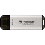  SSD Transcend 512Gb ESD300 TS512GESD300S серебристый (USB3.2 gen 2, Type C, 1050/950Mbs, 3D NAND, 60x20x7.8mm, 9g) 