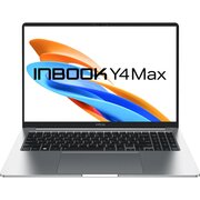  Ноутбук Infinix Inbook Y4 Max YL613 (71008301771) Core i5 1335U 8Gb SSD512Gb Intel Iris Xe graphics 16" IPS FHD (1920x1080) Free DOS silver 
