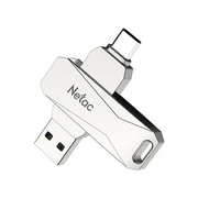  USB-флешка Netac U782C (NT03U782C-512G-30PN) 512Gb, USB3.0+TypeC, металлическая 