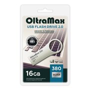  USB-флешка OLTRAMAX OM-16GB-380-Silver 2.0 