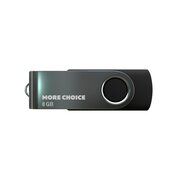  USB-флешка MORE CHOICE MF8-4 USB 8Gb 2.0 (4610196407512) Black 