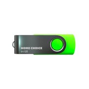  USB-флешка MORE CHOICE MF64-4 USB 64GB 2.0 (4610196407635) Green 