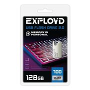  USB-флешка EXPLOYD EX-128GB-700-Silver 2.0 