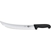  Нож кухонный Victorinox Fibrox (5.7323.31) стальной разделочный лезв.310мм прямая заточка черный 