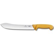  Нож кухонный Victorinox Swibo (5.8436.25) стальной разделочный для мяса лезв.250мм прямая заточка желтый 