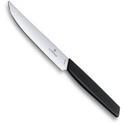  Нож кухонный Victorinox Swiss Modern (6.9003.12) стальной столовый для стейка лезв.120мм прямая заточка черный 