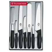  Набор ножей кухонных Victorinox Standart (5.1103.7) компл.:4шт вилка черный подар.коробка 