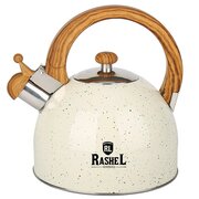  Чайник RASHEL М-7190 нерж, кремовый 