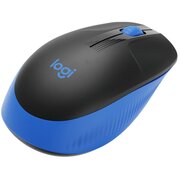  Мышь беспроводная Logitech M190 (910-005914) черный/синий (1000dpi) USB (2but) 