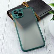 Чехол HOCO Matte shadow series для Iphone 13 blackish green 