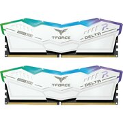  ОЗУ TEAMGROUP T-Force Delta RGB 64GB (FF4D564G6000HC38ADC01) (2x32GB) DDR5 6000MHz CL38 (38-38-38-78) 1.3V / White 