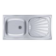  Мойка ALVEUS Basic 80 NAT-60 860X435 1008844 нерж.сталь с сифоном 1071237 