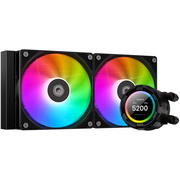  СВО ID-COOLING SL240 XE LGA20XX/1700/1200/115X/AM5/AM4 (TDP 3000W, PWM, LCD Display, Dual ARGB Fan 120mm) RET 